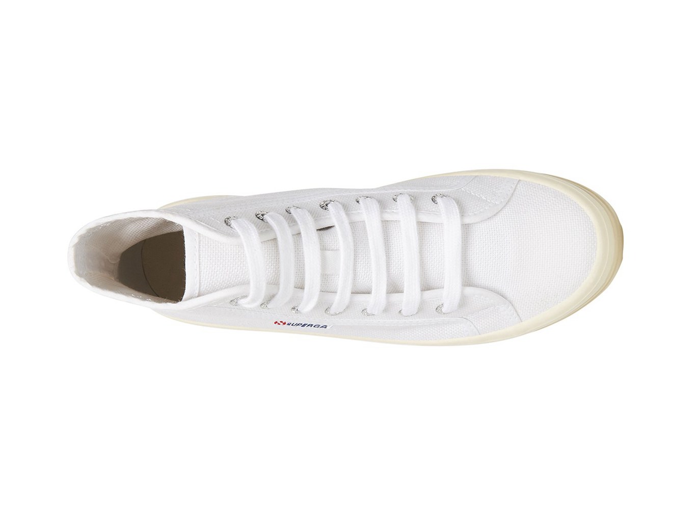 Botas Feminino Branco - Superga 2341 Alpina Shiny Gum - RBOWG-3684